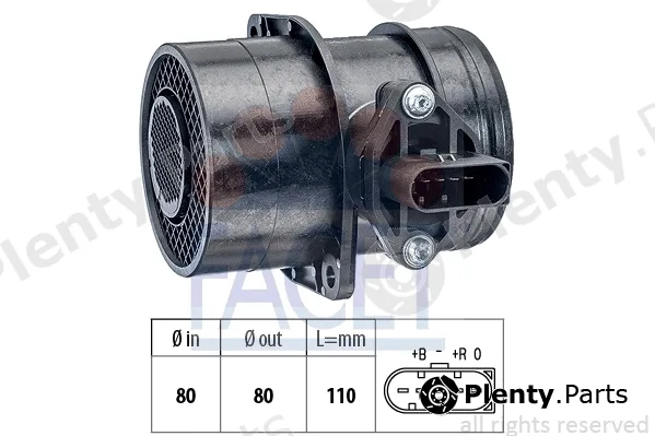 Facet 10.1191 — Mass Air Flow Sensor Made in Italy - OE Equivalent