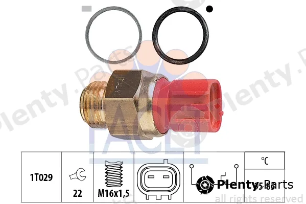 Facet 7.5149 — Temperature Switch, radiator fan Made in Italy - OE Equivalent