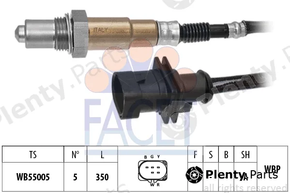 Facet 10.8570 — Lambda Sensor Made in Italy - OE Equivalent