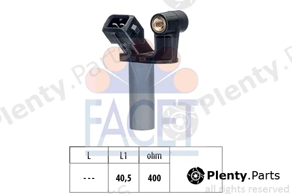 Facet 9.0307 — Sensor, crankshaft pulse Made in Italy - OE Equivalent