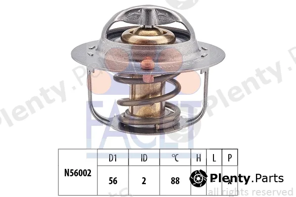 Facet 7.8952S — Thermostat, coolant Made in Italy - OE Equivalent