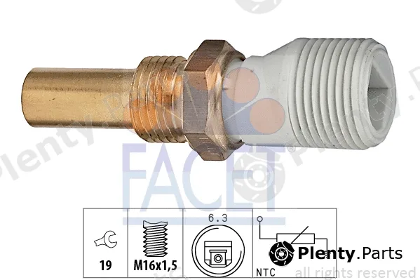 Facet 7.3238 — Sensor, coolant temperature Made in Italy - OE Equivalent