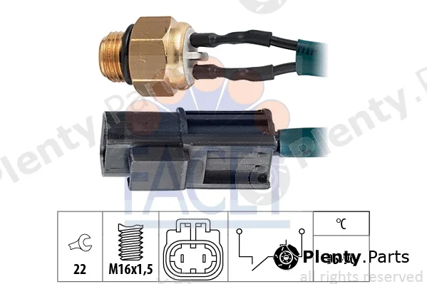 Facet 7.5055 — Temperature Switch, radiator fan Made in Italy - OE Equivalent