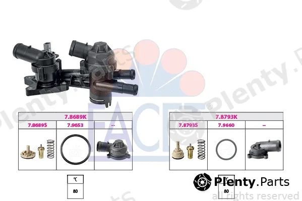 Facet 7.7954KK — Thermostat, coolant Made in Italy - OE Equivalent