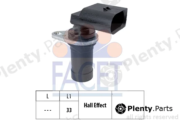 Facet 9.0472 — Sensor, crankshaft pulse Made in Italy - OE Equivalent