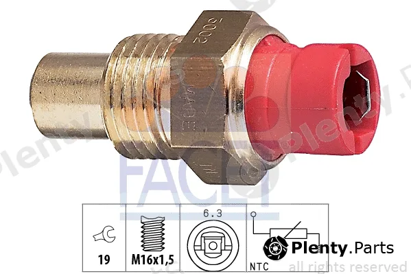 Facet 7.3002 — Sensor, coolant temperature Made in Italy - OE Equivalent