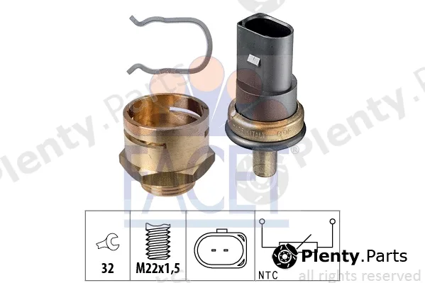 Facet 7.3278K — Sensor, coolant temperature Made in Italy - OE Equivalent