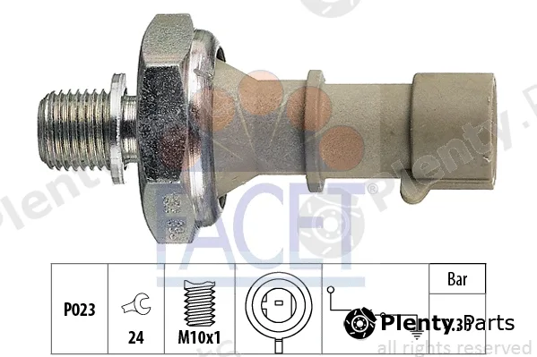 Facet 7.0162 — Oil Pressure Switch Made in Italy - OE Equivalent