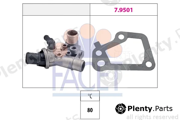 Facet 7.8153 — Thermostat, coolant Made in Italy - OE Equivalent