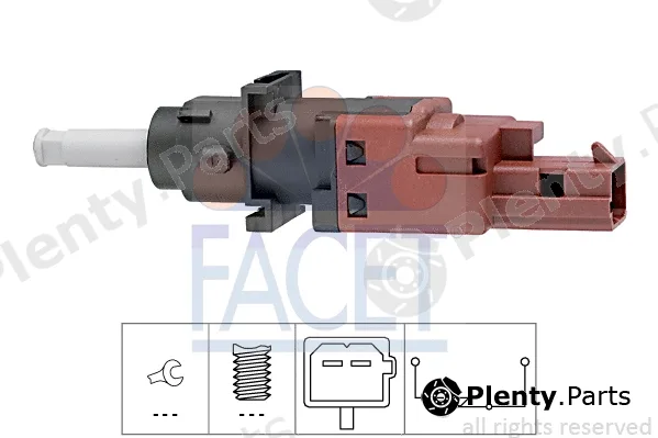 Facet 7.1170 — Switch, clutch control (cruise control) Made in Italy - OE Equivalent