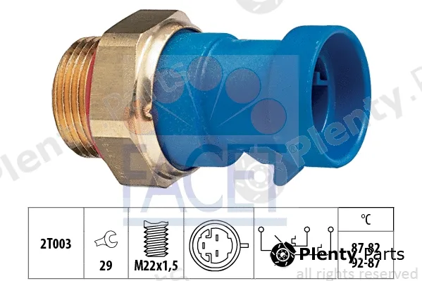 Facet 7.5642 — Temperature Switch, radiator fan Made in Italy - OE Equivalent