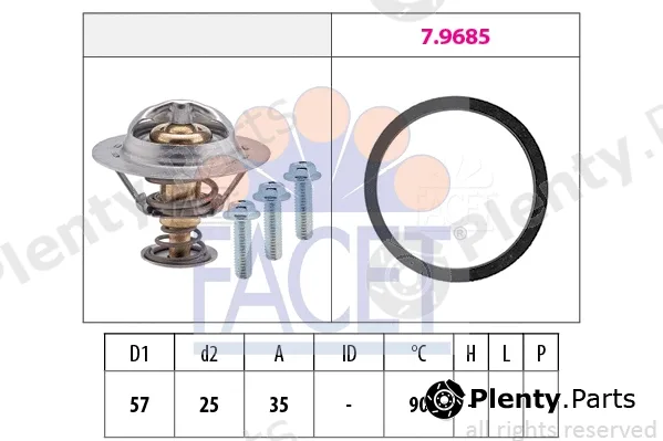 Facet 7.8731 — Thermostat, coolant Made in Italy - OE Equivalent