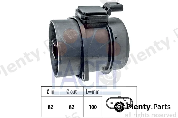 Facet 10.1455 — Mass Air Flow Sensor Made in Italy - OE Equivalent