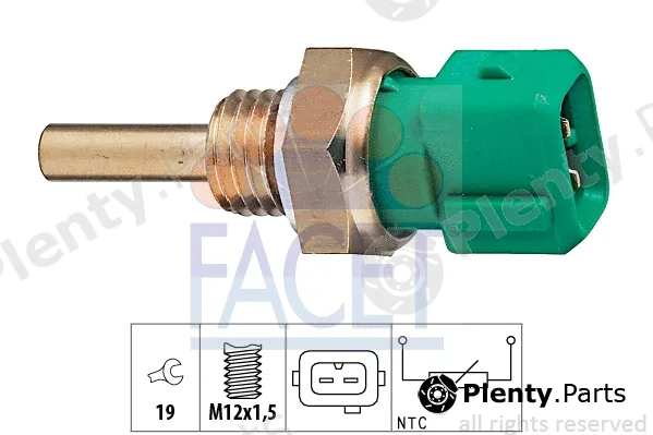 Facet 7.3211 — Sensor, coolant temperature Made in Italy - OE Equivalent