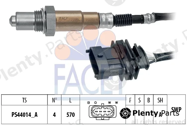 Facet 10.8546 — Lambda Sensor Made in Italy - OE Equivalent
