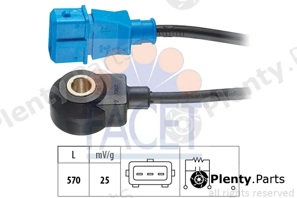 Facet 9.3054 — Knock Sensor Made in Italy - OE Equivalent