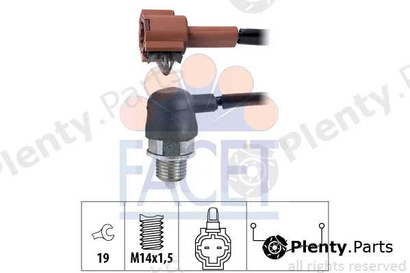 Facet 7.6341 — Switch, reverse light Made in Italy - OE Equivalent