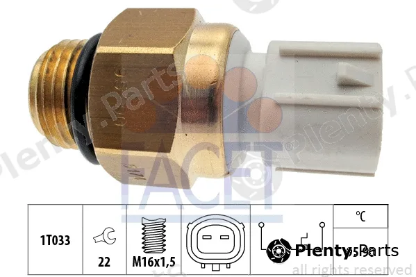 Facet 7.5174 — Temperature Switch, radiator fan Made in Italy - OE Equivalent