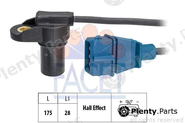 Facet 9.0853 — Sensor, crankshaft pulse Made in Italy - OE Equivalent