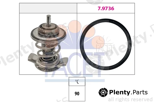 Facet 7.7973 — Thermostat, coolant Made in Italy - OE Equivalent
