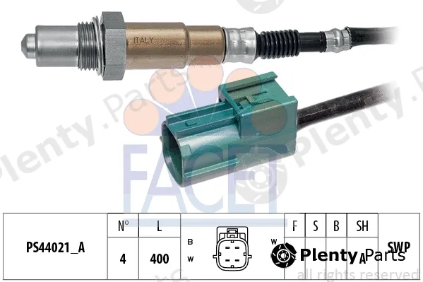 Facet 10.8304 — Lambda Sensor Made in Italy - OE Equivalent
