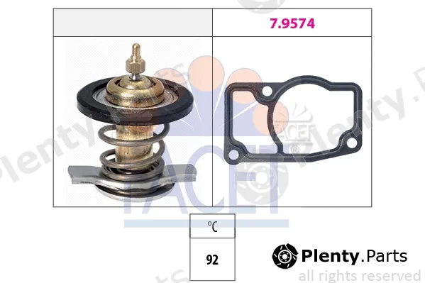 Facet 7.8607 — Thermostat, coolant Made in Italy - OE Equivalent