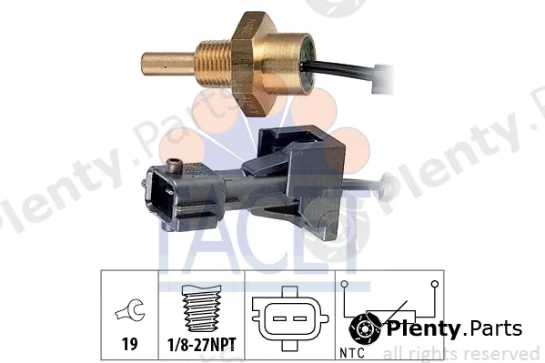 Facet 7.3253 — Sensor, coolant temperature Made in Italy - OE Equivalent