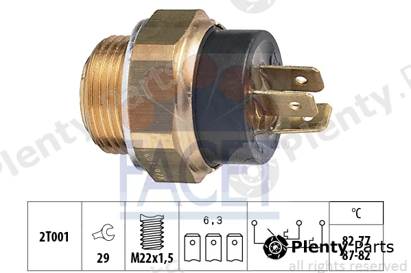 Facet 7.5604 — Temperature Switch, radiator fan Made in Italy - OE Equivalent