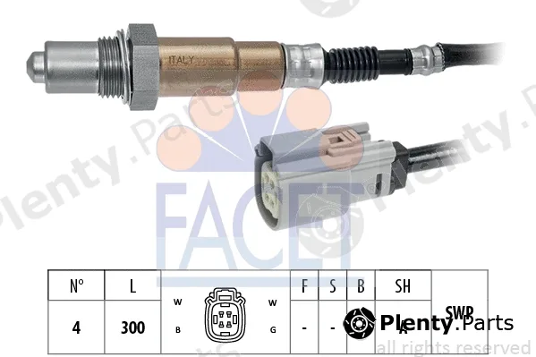 Facet 10.8367 — Lambda Sensor Made in Italy - OE Equivalent