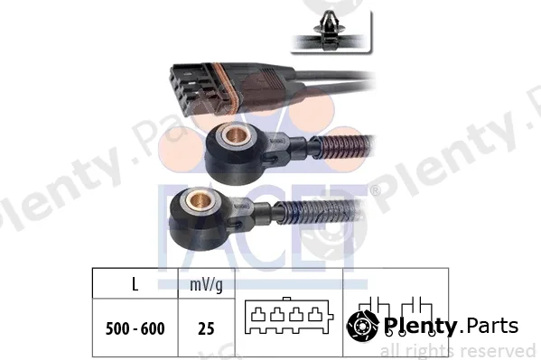 Facet 9.3193 — Knock Sensor Made in Italy - OE Equivalent