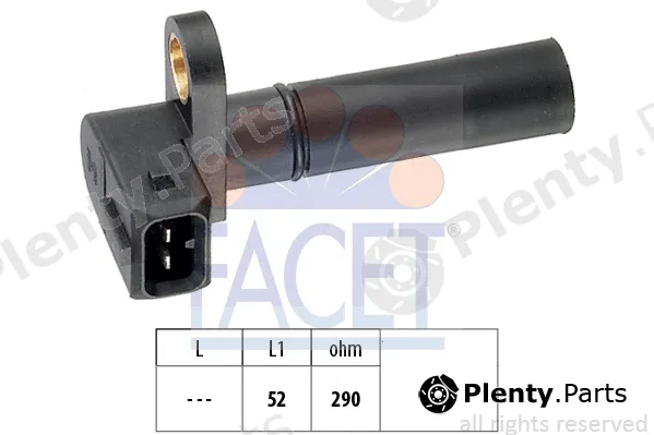 Facet 9.0035 — Sensor, crankshaft pulse Made in Italy - OE Equivalent