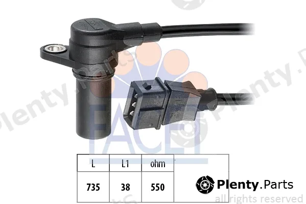 Facet 9.0141 — Sensor, crankshaft pulse Made in Italy - OE Equivalent
