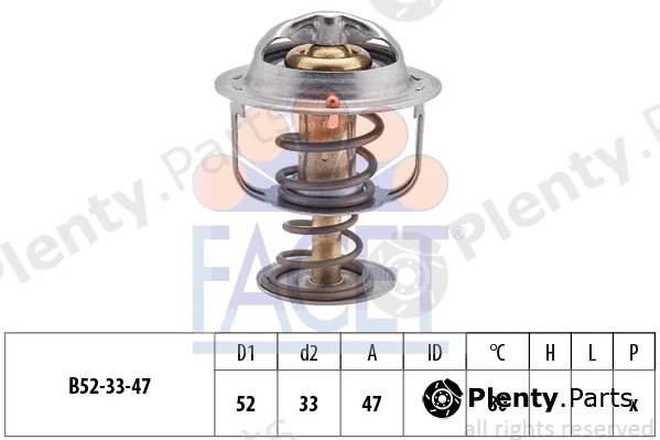 Facet 7.8205S — Thermostat, coolant Made in Italy - OE Equivalent