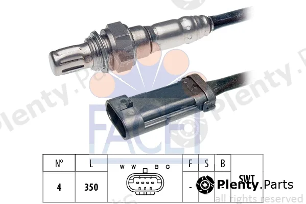 Facet 10.7280 — Lambda Sensor Made in Italy - OE Equivalent