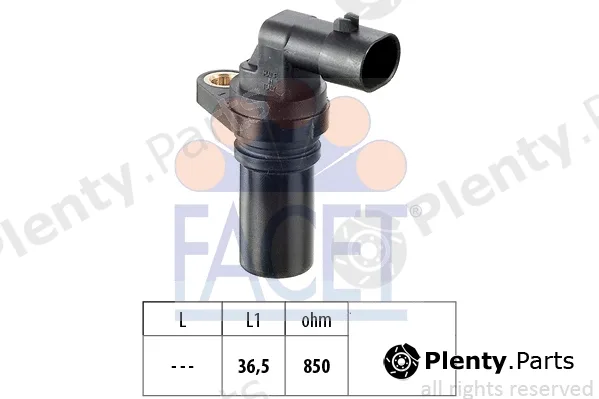 Facet 9.0407 — Sensor, crankshaft pulse Made in Italy - OE Equivalent