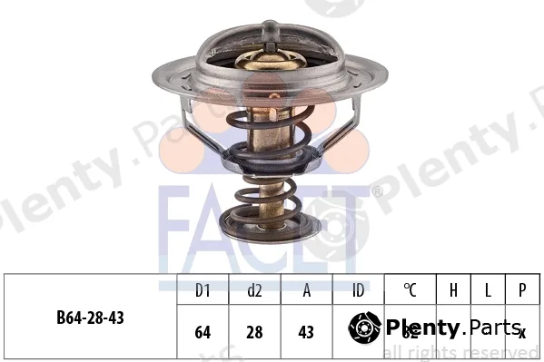 Facet 7.8379S — Thermostat, coolant Made in Italy - OE Equivalent