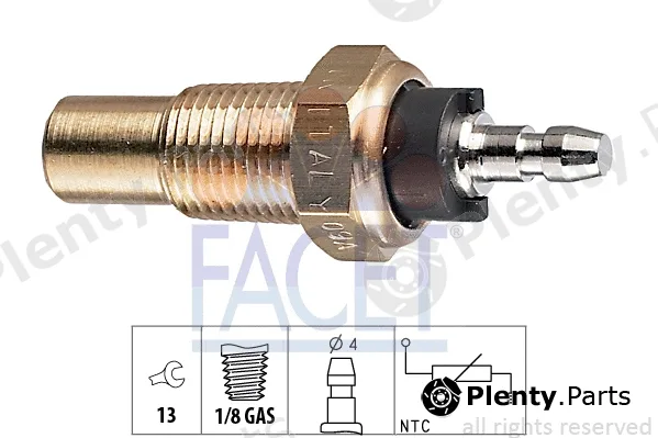 Facet 7.3052 — Sensor, coolant temperature Made in Italy - OE Equivalent