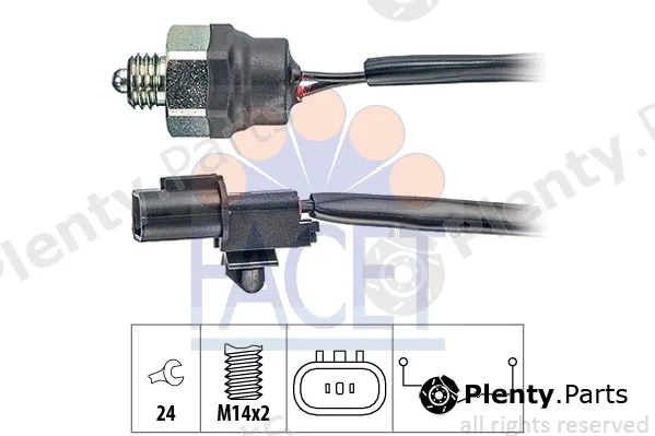Facet 7.6342 — Switch, reverse light Made in Italy - OE Equivalent