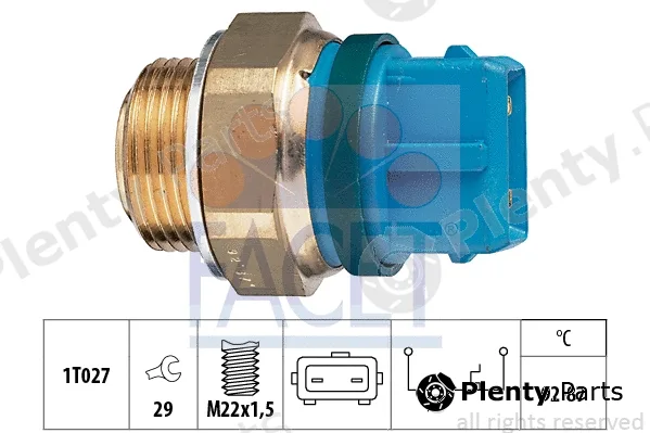 Facet 7.5201 — Temperature Switch, radiator fan Made in Italy - OE Equivalent