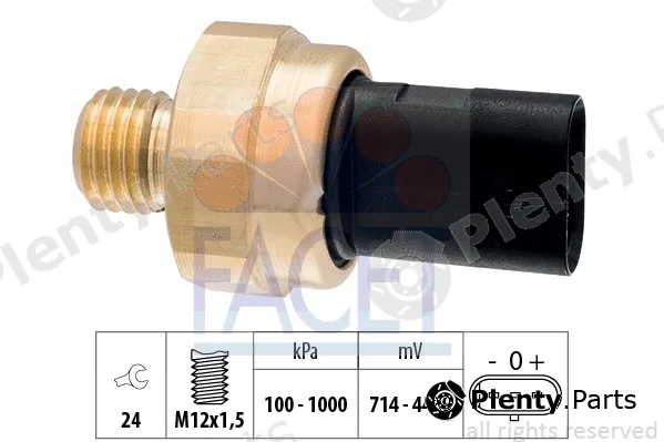 Facet 25.0001 — Sensor, oil pressure Made in Italy - OE Equivalent