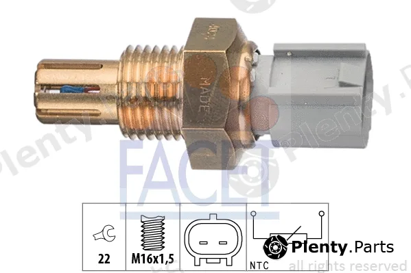 Facet 10.4024 — Sensor, intake air temperature Made in Italy - OE Equivalent