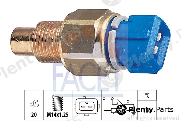 Facet 7.3558 — Sensor, coolant temperature Made in Italy - OE Equivalent