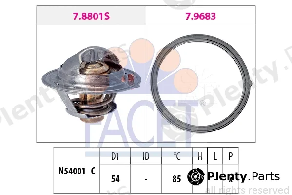 Facet 7.8803 — Thermostat, coolant Made in Italy - OE Equivalent