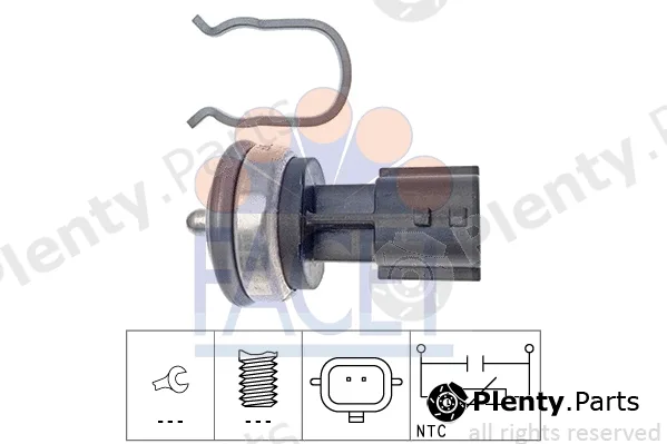 Facet 7.3337 — Sensor, coolant temperature Made in Italy - OE Equivalent