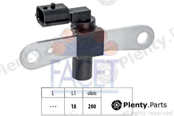 Facet 9.0659 — Sensor, crankshaft pulse Made in Italy - OE Equivalent