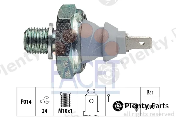 Facet 7.0095 — Oil Pressure Switch Made in Italy - OE Equivalent