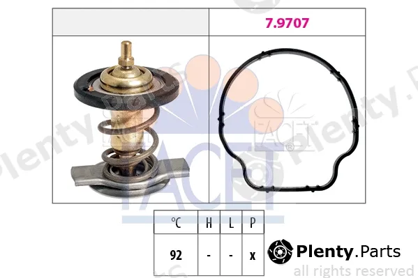 Facet 7.8929 — Thermostat, coolant Made in Italy - OE Equivalent