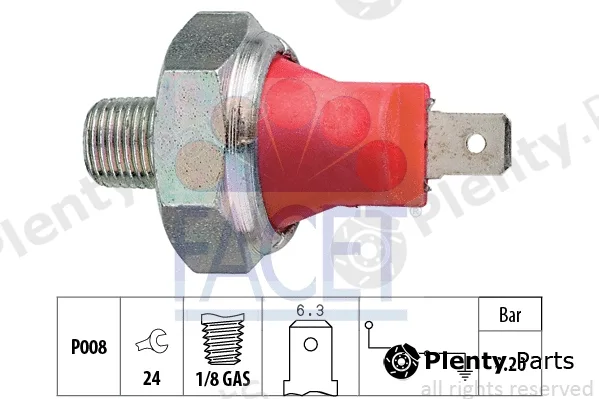 Facet 7.0035 — Oil Pressure Switch Made in Italy - OE Equivalent