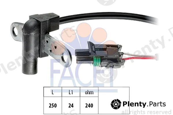 Facet 9.0008 — Sensor, crankshaft pulse Made in Italy - OE Equivalent
