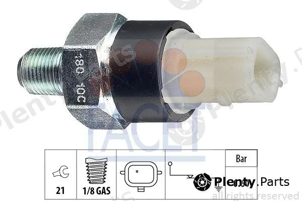 Facet 7.0180 — Oil Pressure Switch Made in Italy - OE Equivalent